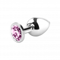Metall-Analplug mit Kristall