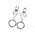 Nippelklemmen mit Ringen, 1 Paar