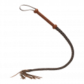 Geflochtene Peitsche aus Reitleder