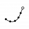 Silikon-Analkette mit Struktur