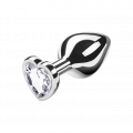 Metall-Analplug mit Kristall