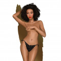 Penthouse 'Too hot to be real', Ouvert-Panty, schwarz, M/L