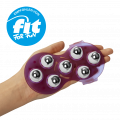 Massagehandschuh mit Edelstahlkugeln