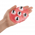 Massagehandschuh mit Edelstahlkugeln