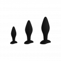 Analplugs aus Silikon, 3 Teile