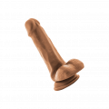 Dr. Skin - Posable Dildo with Balls, 16,5cm