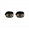Bitch Handfesseln im Lederlook