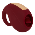 Silikon Auflegevibrator mit Zunge, 9,6 cm