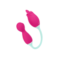 2-in-1 Vibrator aus Silikon, 37cm