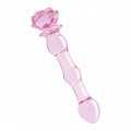 Glaze Glass - Rosebud Beaded Dildo, 20 cm