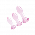 Glaze Glass - Rosebud Anal Training Set, 3 Teile