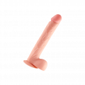 Geaderter Naturdildo mit Hoden