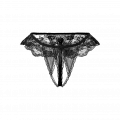 Verführerischer Ouvert-Slip mit Rüschen