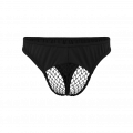 Sexy Tanga mit transparentem Netz-Areal