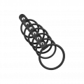 Penismanschette mit Ringen, 3,5 - 5,5 cm