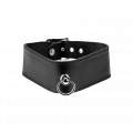 Breites Leder-Halsband mit O-Ring