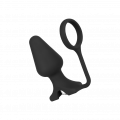 Analvibrator mit Penisring, 10,5cm