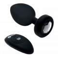 Vibrating Jewel Plug - XXL, 12,2cm
