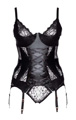 Strapshemd aus Spitze und Mattlook (85D/L)