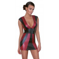 Tailliertes Kleid (rot) XL