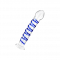 Glasdildo mit Spiralstruktur