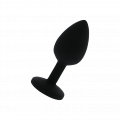 Silicone Diamond Anal Plug, 7 cm