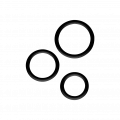 3 Silicone Cockrings, 3 Teile, 3,2 - 5 cm