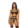 Dessous-Set mit Riemchen (L)