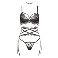 Edles Lingerie Set "Diamond" mit Satin & Spitze (S/M)