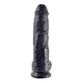 10 Inch Cock - With Balls - Black