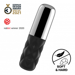 Satisfyer 'SPARKLING DARLING', Minivibrator, schwarz/silber, 11,5 cm