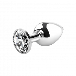 Metall-Analplug mit Kristall