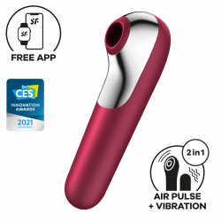 Satisfyer 'Dual Love Connect App', Vibrator + Druckwellentoy