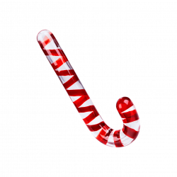 Dildo in Zuckerstangen-Optik