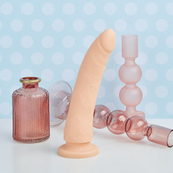 Naturdildo mit Saugfuß, Größe M