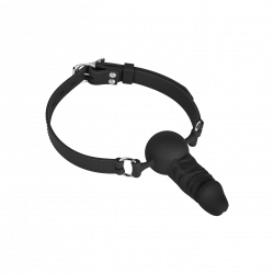 Mundknebel mit Dildo aus Silikon