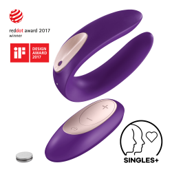 Satisfyer 'Double Plus Remote' aus Silikon, 8cm