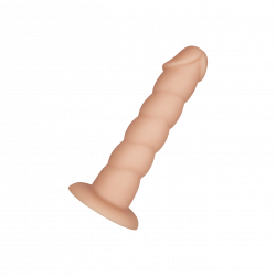 Gerippter Dildo aus Silikon