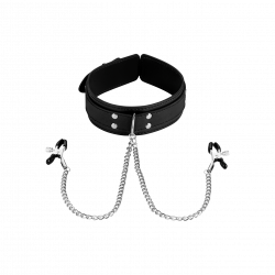 Halsband mit Nippelklemmen