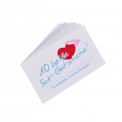 Sex-Gutscheine für mehr Abwechslung, 10 Stk.