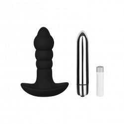 Gewellter Silikon-Analplug