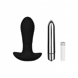 Gerillter Silikon-Analplug