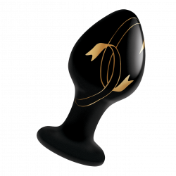 Handblown Glass Plug - 3.5 Inch, 8,9cm