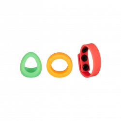 Kit Neon Ring, 3 Teile, 2,5 - 6cm