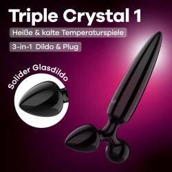 Satisfyer 'Triple Crystal 1', 21 cm