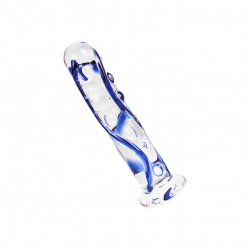 Glasdildo mit Noppen
