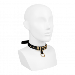 Slave Halsband im Lederlook