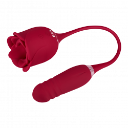Rosenförmiger Auflegevibrator - 2 in 1, 39,8 cm