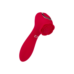 Rosenförmiger Doppelvibrator aus Silikon, 12,5 cm