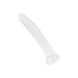 Transparenter Naturdildo mit Saugfuß, 25 cm
